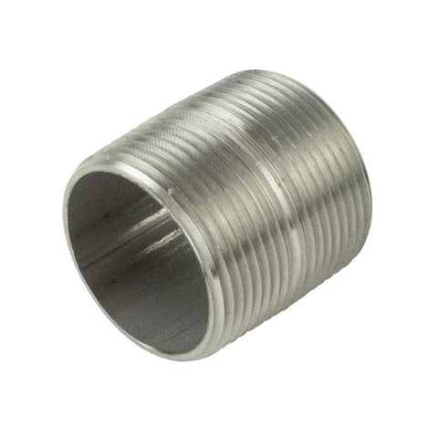 BK Products Proline 3/4 in. MIP in. X 3/4 in. D MIP Stainless Steel 5.5 in. L Close Nipple