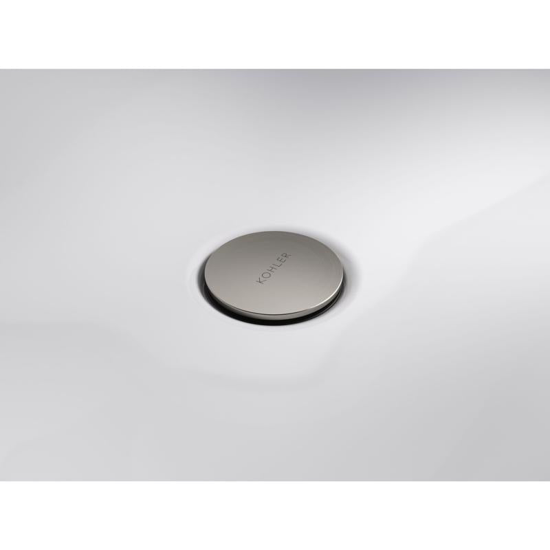 Kohler 1-1/4 in. D Brushed Nickel Plastic Pop-Up Drain