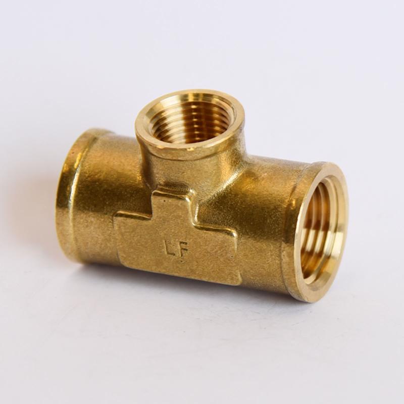 ATC 1/2 in. FPT X 3/8 in. D FPT Brass Tee (Pack of 5)