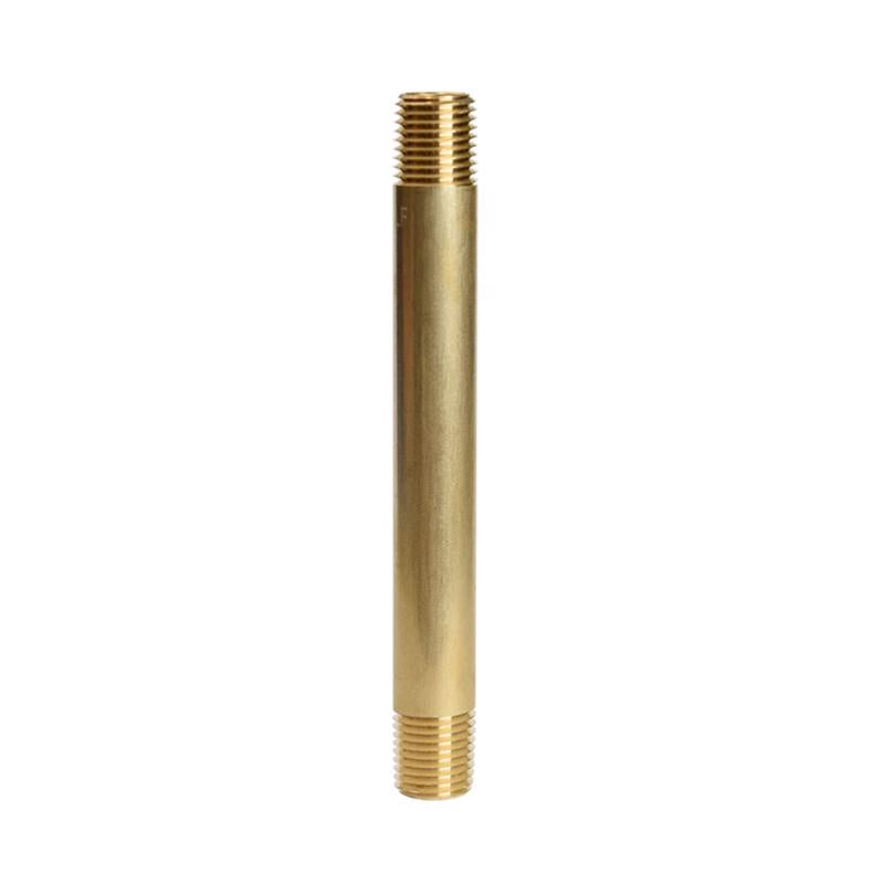 ATC 1/4 in. MPT X 1/4 in. D MPT Yellow Brass Nipple 4-1/2 in. L (Pack of 5)