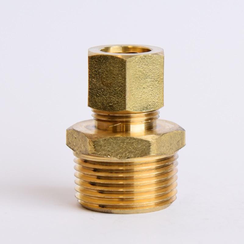 ATC 1/2 in. Compression X 3/4 in. D MPT Brass Connector (Pack of 5)