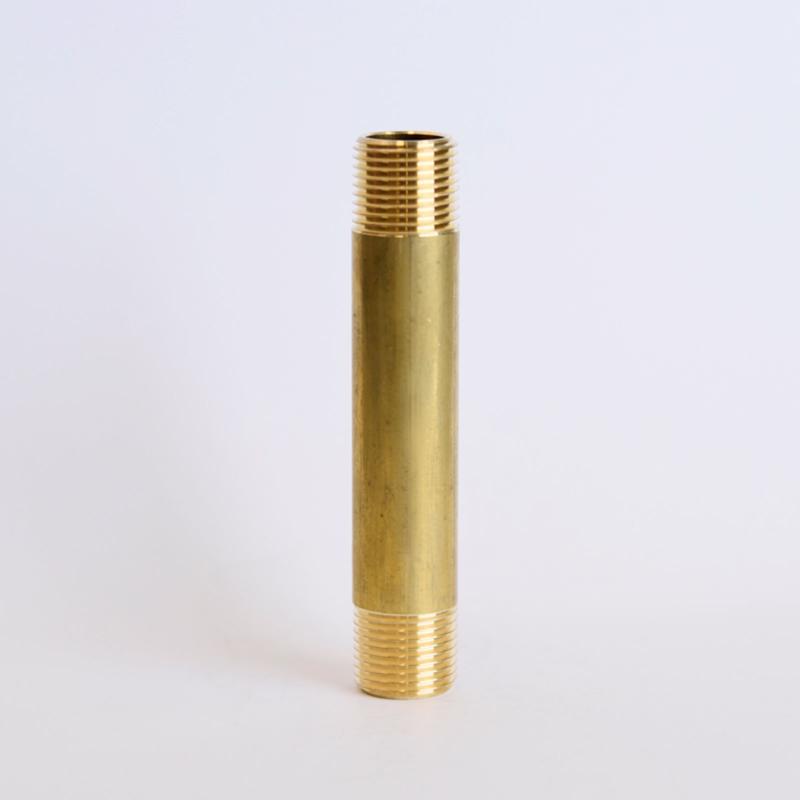 ATC 3/8 in. MPT X 3/8 in. D MPT Yellow Brass Nipple 3-1/2 in. L (Pack of 5)