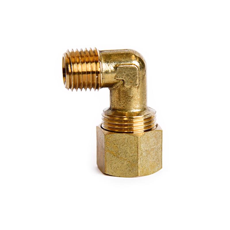 ATC 1/2 in. Compression X 1/4 in. D MPT Brass 90 Degree Street Elbow (Pack of 5)