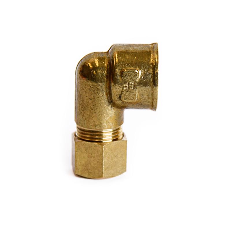 ATC 3/8 in. Compression X 3/8 in. D FPT Brass 90 Degree Elbow (Pack of 5)