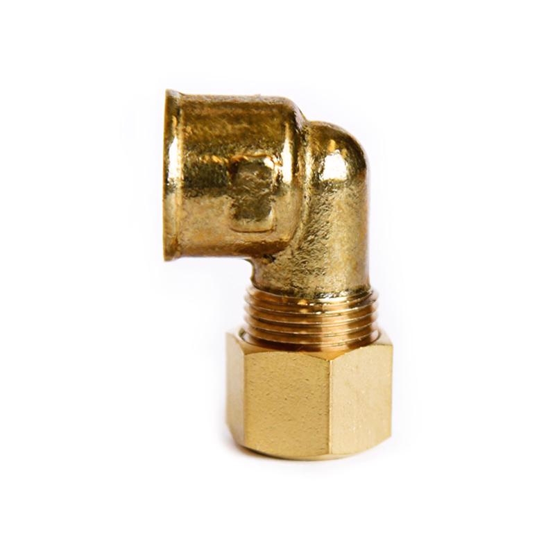 ATC 3/8 in. Compression X 1/4 in. D FPT Brass 90 Degree Elbow (Pack of 5)