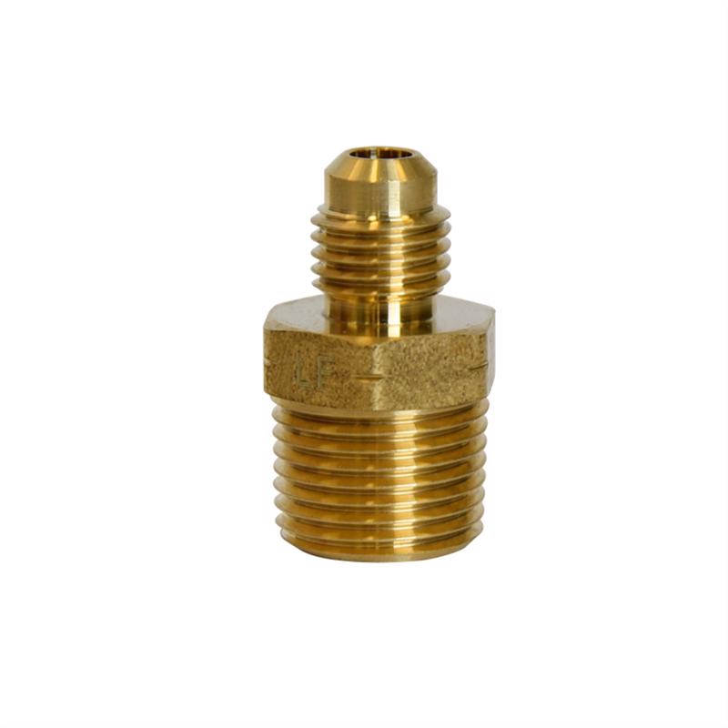 ATC 1/4 in. Flare X 3/8 in. D MPT Brass Adapter (Pack of 5)