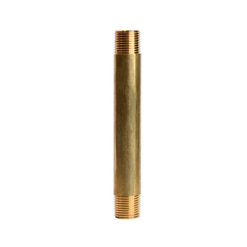ATC 3/8 in. MPT X 3/8 in. D MPT Yellow Brass Nipple 4-1/2 in. L (Pack of 5)