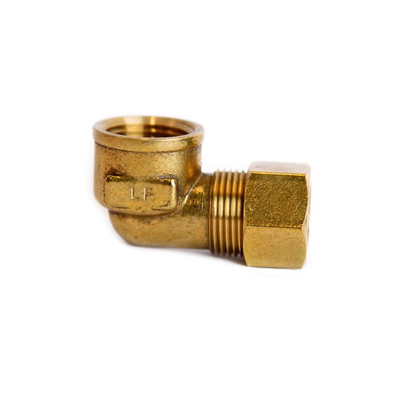 ATC 5/8 in. Compression X 1/2 in. D FPT Brass 90 Degree Elbow (Pack of 5)