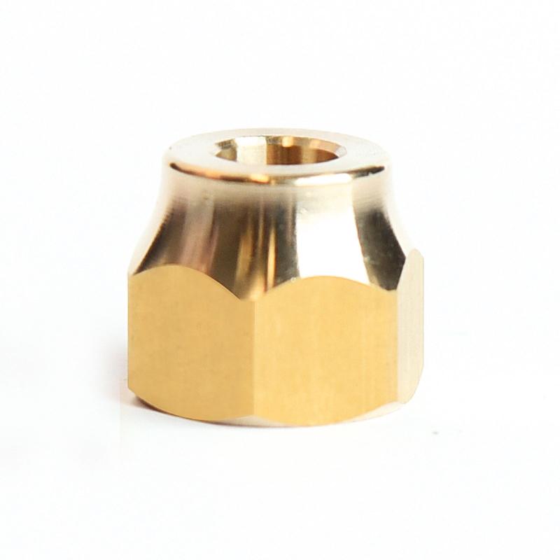 ATC 1/4 in. Flare X 1/4 in. D CTS Brass Forged Flare Nut (Pack of 5)