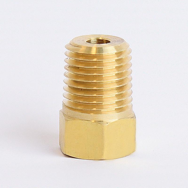 ATC 1/4 in. Flare X 1/4 in. D MPT Brass Inverted Flare Adapter (Pack of 5)