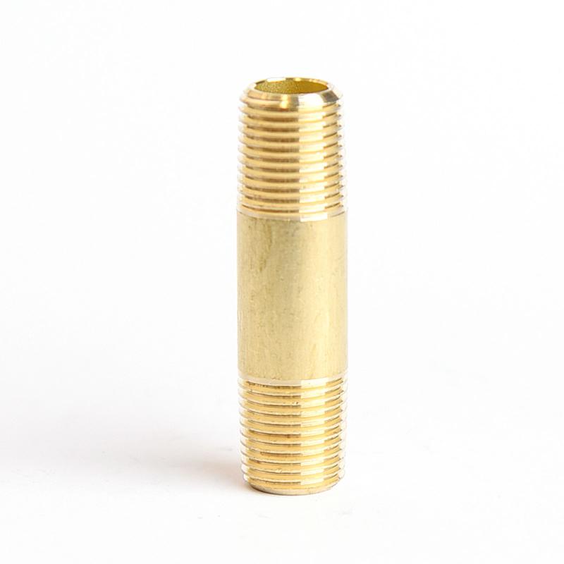 ATC 1/8 in. MPT X 1/8 in. D MPT Yellow Brass Nipple 1-1/2 in. L (Pack of 5)