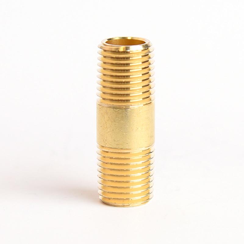 ATC 1/4 in. MPT X 1/4 in. D MPT Yellow Brass Nipple 1-1/2 in. L (Pack of 5)