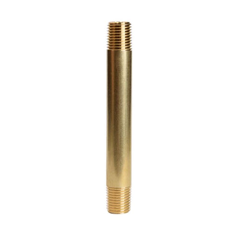 ATC 1/4 in. MPT in. X 1/4 in. D MPT Yellow Brass Nipple 4 in. L (Pack of 5)