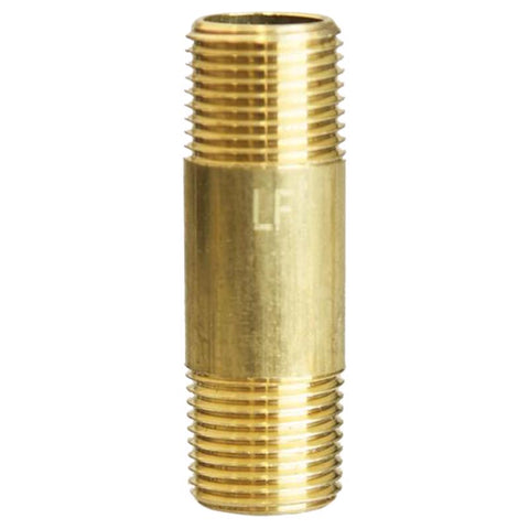 ATC 3/8 in. MPT X 3/8 in. D MPT Yellow Brass Nipple 2 in. L (Pack of 5)