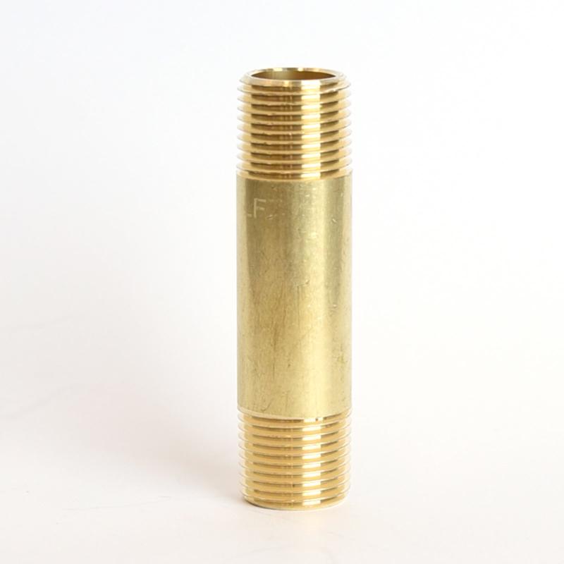 ATC 3/8 in. MPT X 3/8 in. D MPT Yellow Brass Nipple 2-1/2 in. L (Pack of 5)