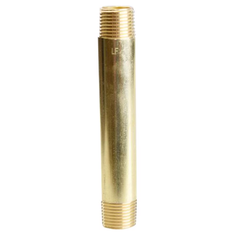 ATC 1/2 in. MPT X 1/2 in. D MPT Yellow Brass Nipple 5 in. L (Pack of 5)