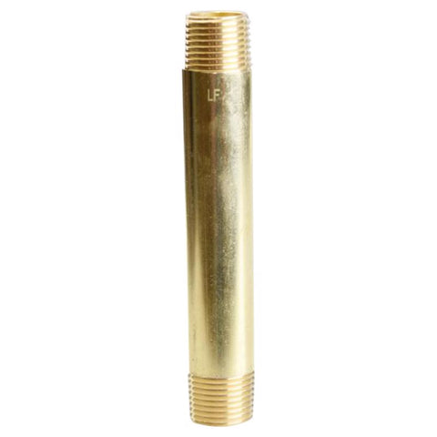 ATC 1/2 in. MPT X 1/2 in. D MPT Yellow Brass Nipple 5 in. L (Pack of 5)