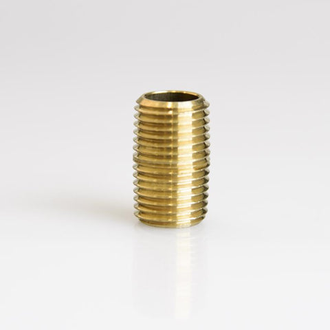 ATC 1/4 in. MPT X 1/4 in. D MPT Yellow Brass Close Nipple (Pack of 5)