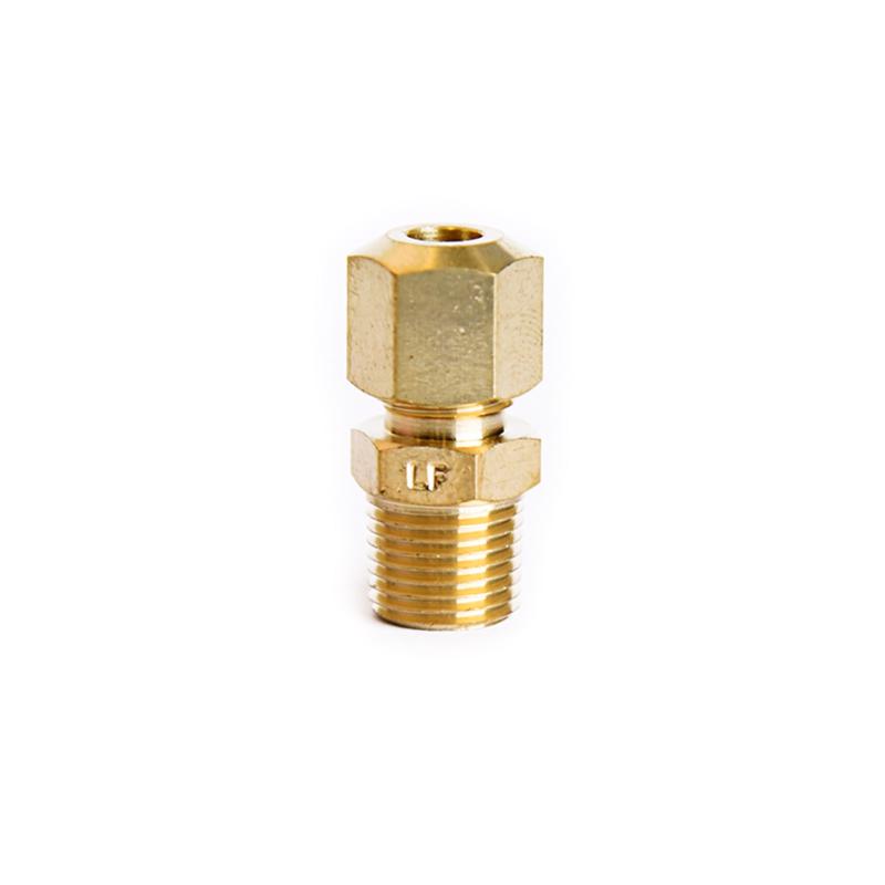 ATC 3/16 in. Compression in. X 1/8 in. D MPT Brass Connector (Pack of 5)