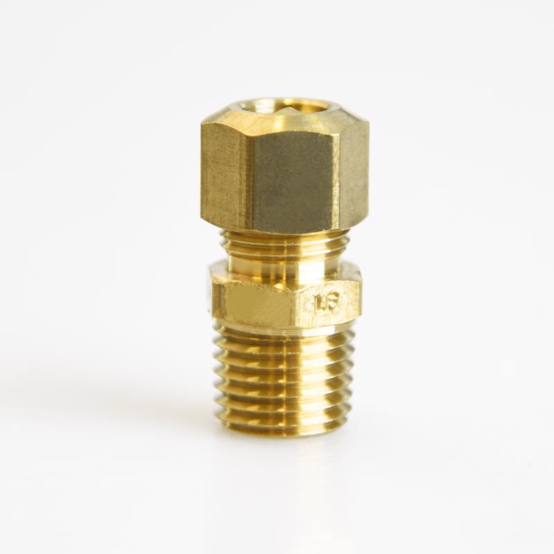 ATC 5/16 in. Compression X 1/4 in. D MIP Brass Connector (Pack of 5)