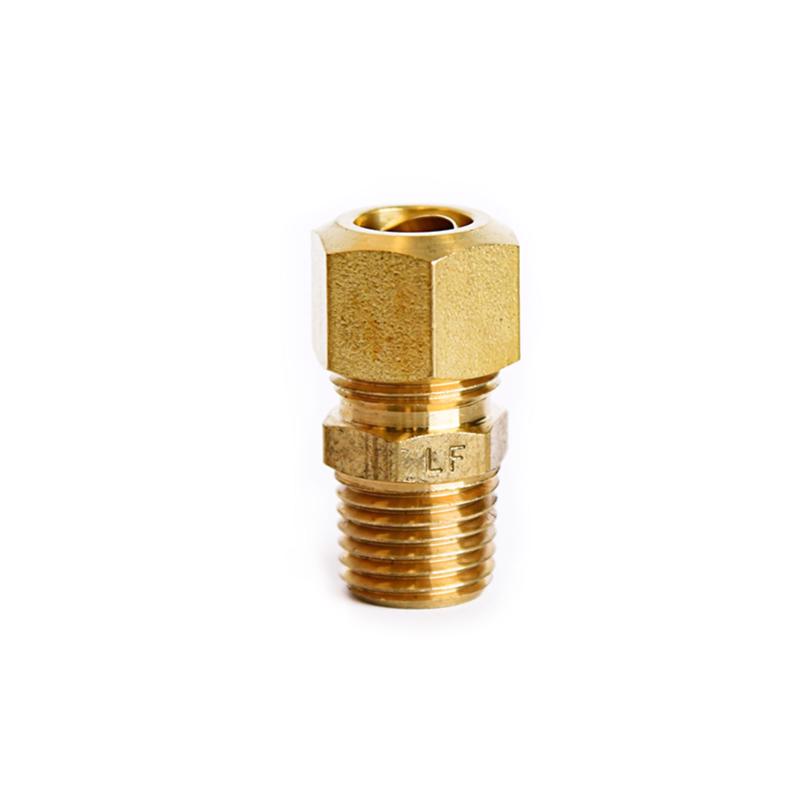 ATC 3/8 in. Compression X 1/4 in. D Male Brass Connector (Pack of 5)