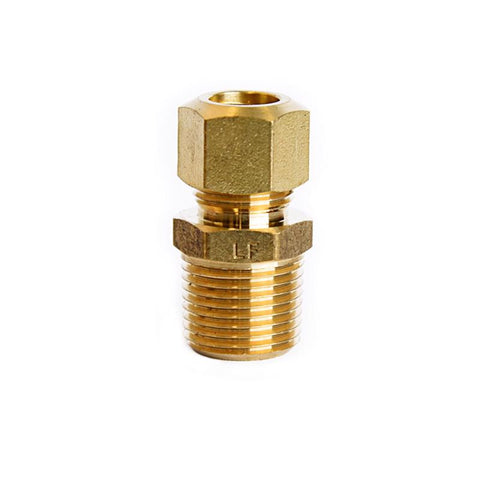 ATC 3/8 in. Compression X 3/8 in. D Male Brass Connector (Pack of 5)