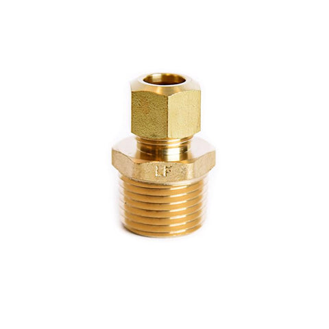 ATC 3/8 in. Compression X 1/2 in. D Male Brass Connector (Pack of 5)