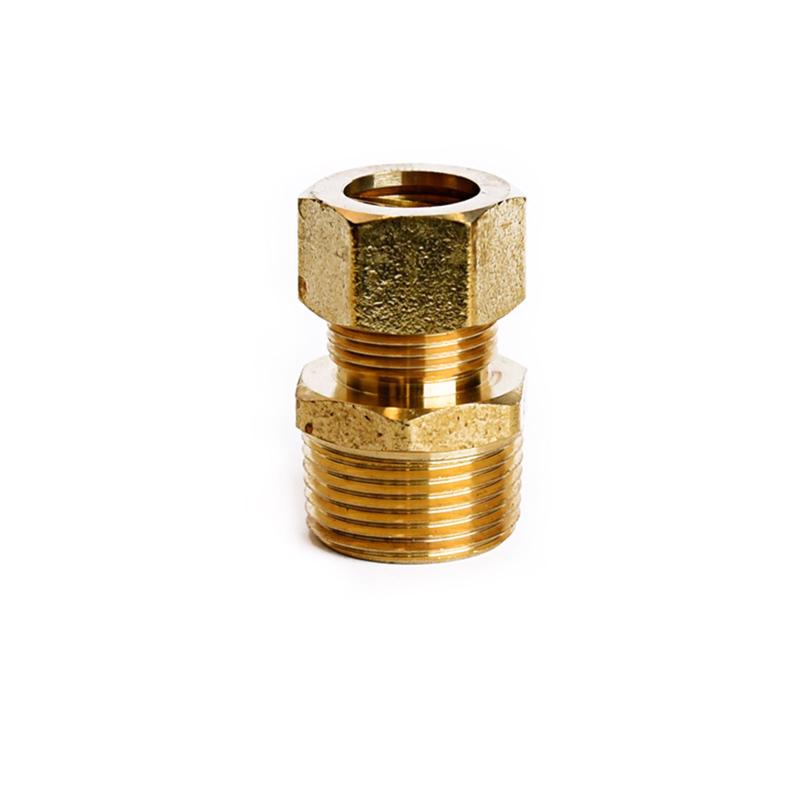 ATC 5/8 in. Compression X 3/4 in. D Male Brass Compression Connector (Pack of 5)