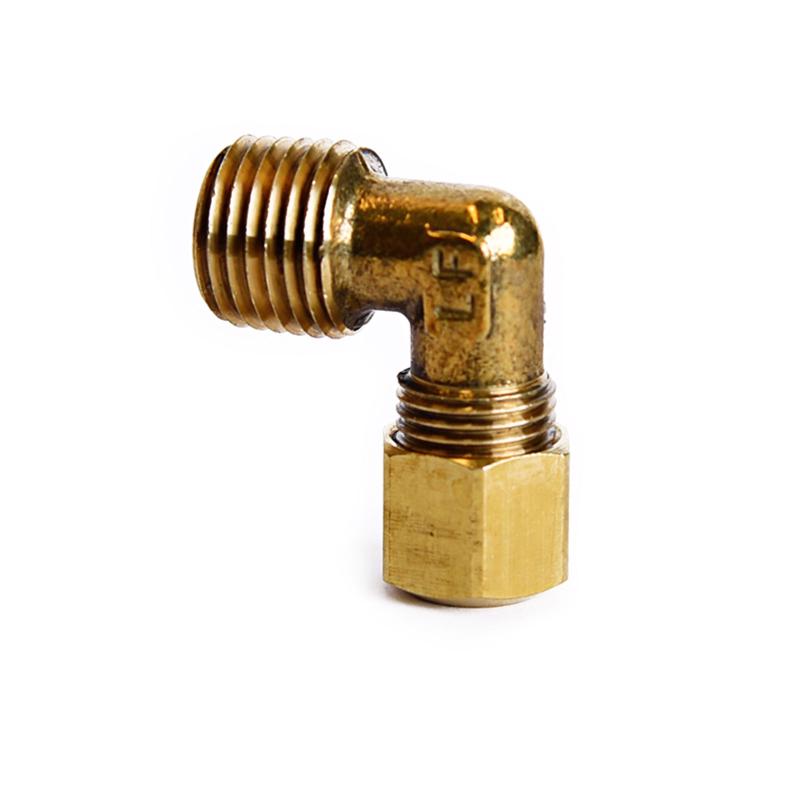 ATC 1/4 in. Compression X 1/4 in. D MPT Brass 90 Degree Elbow (Pack of 5)