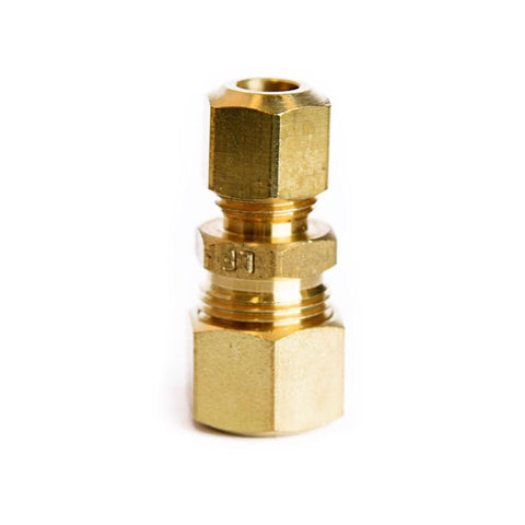 ATC 3/8 in. Compression X 1/4 in. D Compression Yellow Brass Reducing Union (Pack of 5)