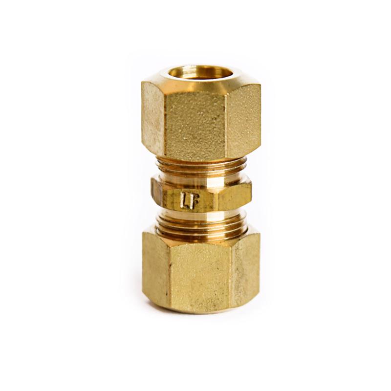ATC 3/8 in. Compression X 3/8 in. D Compression Yellow Brass Union (Pack of 5)
