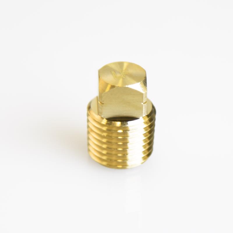 ATC 1/4 in. MPT Brass Square Head Cored Plug (Pack of 5)