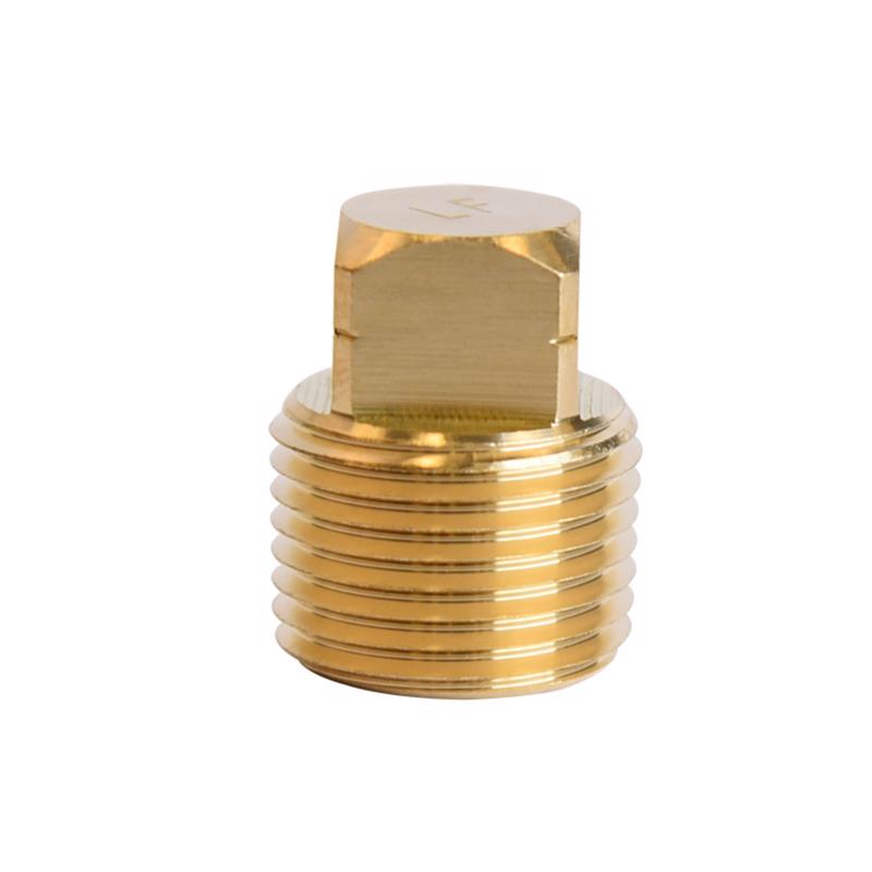 ATC 3/8 in. MPT Brass Square Head Cored Plug (Pack of 5)