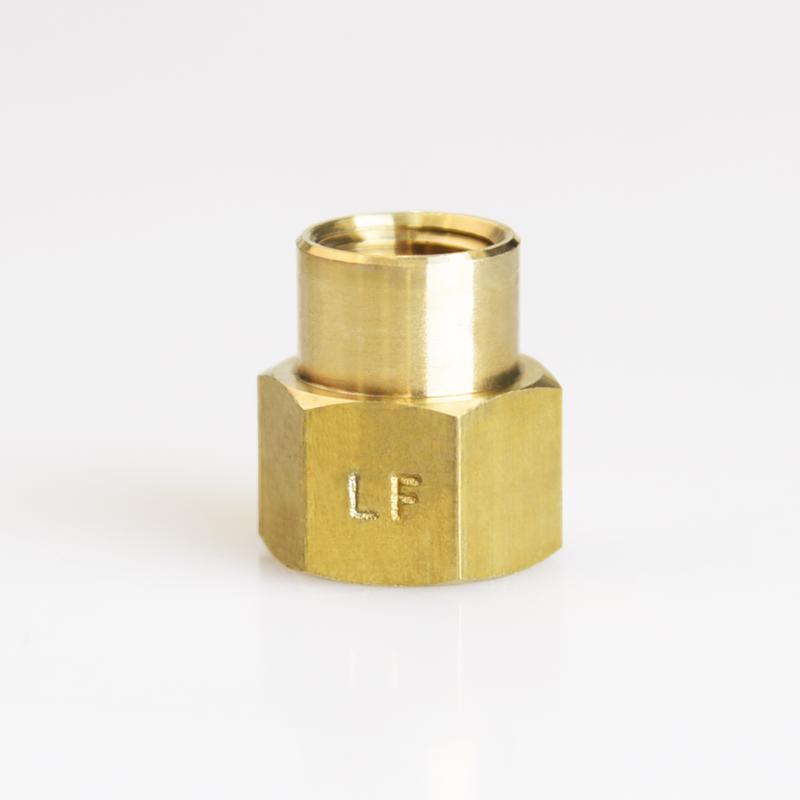 ATC 3/8 in. FPT X 1/4 in. D FPT Brass Reducing Coupling (Pack of 5)