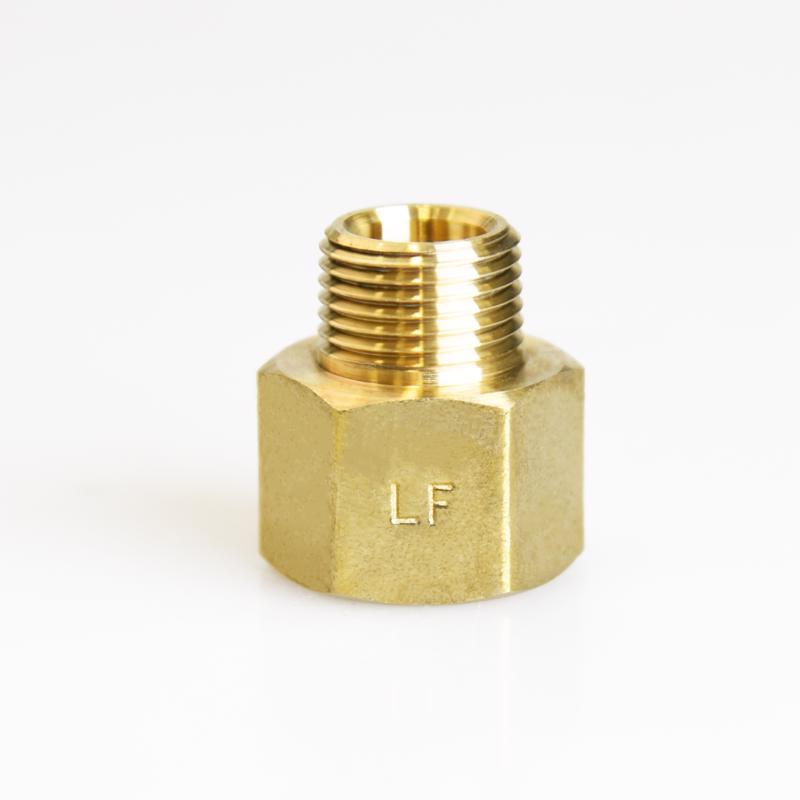 ATC 1/2 in. FPT X 3/8 in. D MPT Brass Reducing Coupling (Pack of 5)