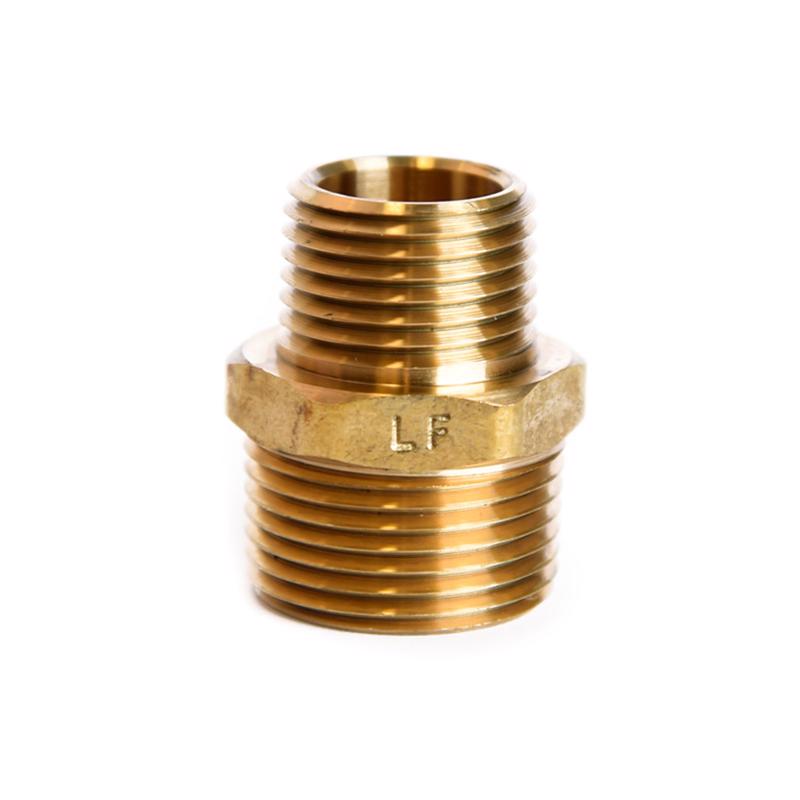 ATC 3/4 in. MPT X 1/2 in. D MPT Brass Reducing Hex Nipple (Pack of 5)