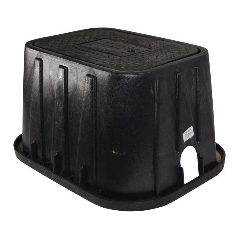 NDS 19 in. W X 14 in. D X 12 in. H Rectangular Valve Box with Cover Black