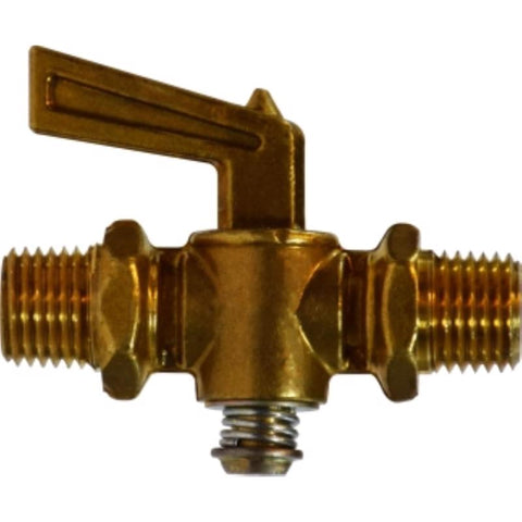 Anderson Metals 1/8 in. MIP in. X 1/8 in. MIP Brass Pipe Valve (Pack of 5)