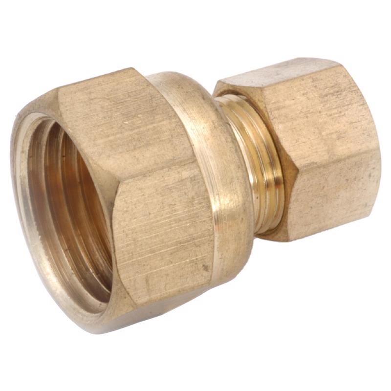 Anderson Metals 1/4 in. Compression in. X 1/4 in. D FIP Brass Compression Connector (Pack of 5)