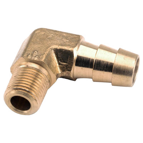 Anderson Metals 5/8 in. Hose Barb in. X 3/8 in. D MIP Brass 90 Degree Elbow (Pack of 5)