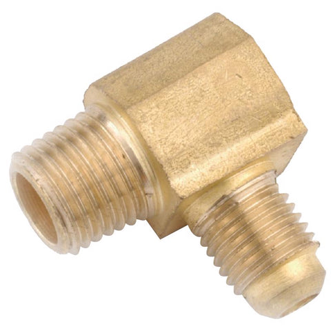 Anderson Metals 5/16 in. Flare Elbow in. X 1/4 in. D MIP Brass 90 Degree Elbow (Pack of 5)