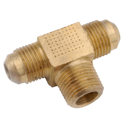 Anderson Metals 1/4 in. Flare in. X 1/4 in. D Flare Brass Branch Flare Tee (Pack of 5)