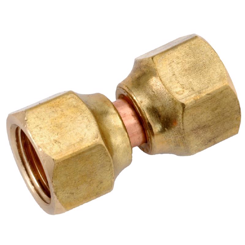Anderson Metals 5/8 in. Female Flare in. X 5/8 in. D Female Flare Brass Swivel Flare Connector (Pack of 5)