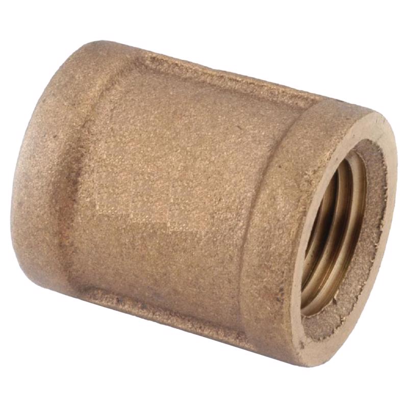 Anderson Metals 1/4 in. FPT in. Brass Coupling (Pack of 5)