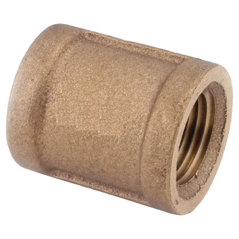 Anderson Metals 3/8 in. FPT in. Brass Coupling (Pack of 5)