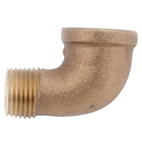 Anderson Metals 1/4 in. FIP in. X 1/4 in. D MIP Brass 90 Degree Street Elbow (Pack of 5)