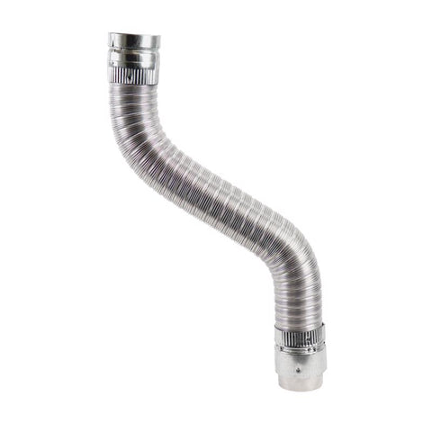 Conector de ventilación de gas Selkirk de aluminio/acero galvanizado de 3 pulg. de diámetro x 42 pulg. de largo