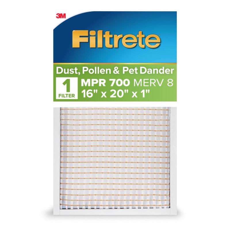 Filtrete 16 in. W X 20 in. H X 1 in. Polypropylene 700 MPR Pleated Air Filter 1 pk (Pack of 4)