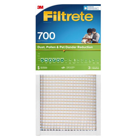 Filtrete 14 in. W X 25 in. H X 1 in. Polypropylene 700 MPR Pleated Air Filter 1 pk (Pack of 4)
