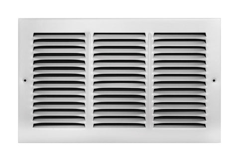 Tru Aire 8 in. H X 14 in. W 1-Way Powder Coat White Steel Return Air Grille